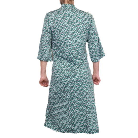 Dress knee length V-neck with tie short sleeves Size 2X NICOLE MILLER NWT - Picture 6 of 15